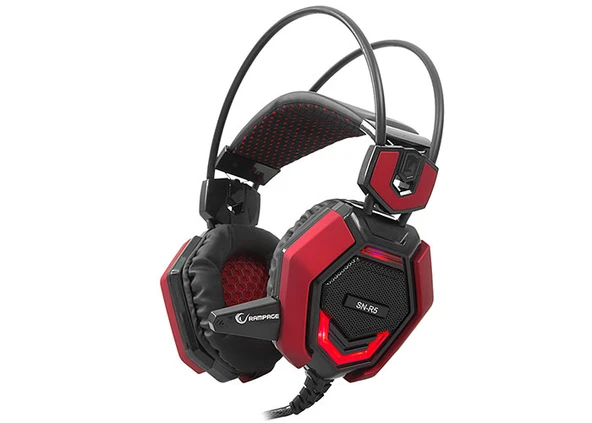 Siyah-Kırmızı Gaming Baş Üstü Kulaklık SN-R5 ürün görseli 1