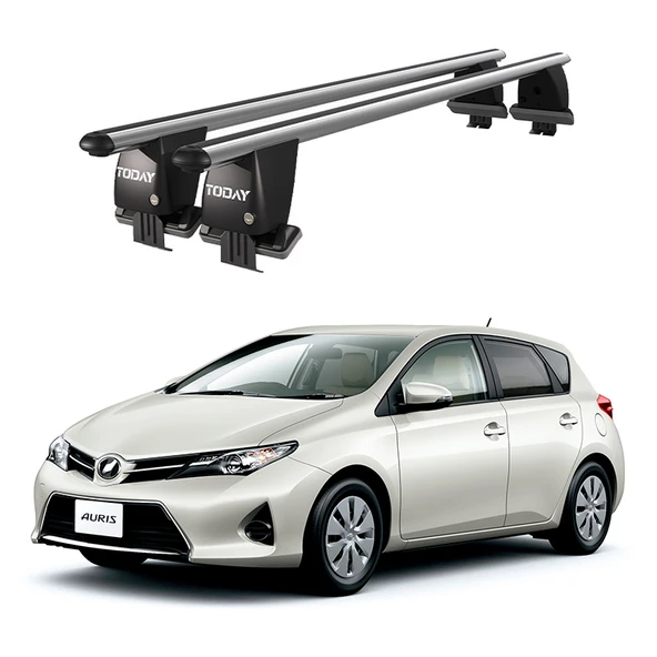 Royal Toyota Auris / Corolla (2012-2018) Uyumlu Gri Kilitli Ara Atkı Port Bagaj Tavan Barı ürün görseli 1