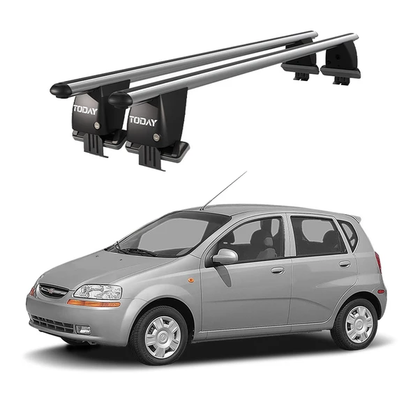 Royal Chevrolet Aveo (2005-2011) Uyumlu Gri Kilitli Ara Atkı Port Bagaj Tavan Barı ürün görseli 1