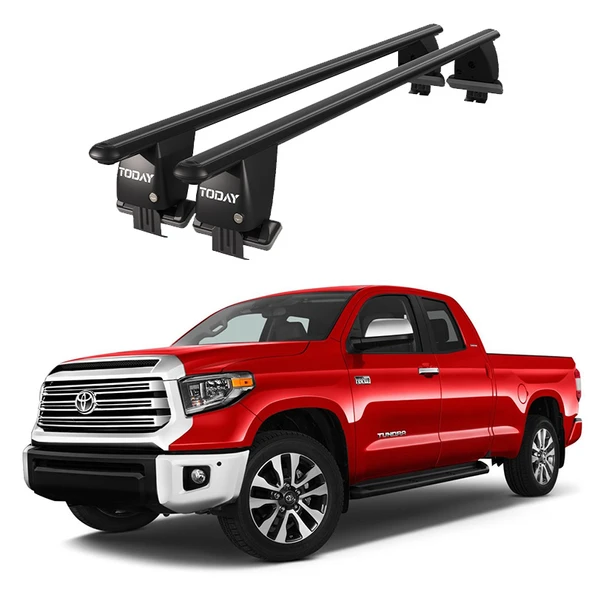 Royal Toyota Tundra (2014 ve Sonrası) Uyumlu Siyah Kilitli Ara Atkı Port Bagaj Tavan Barı ürün görseli 1
