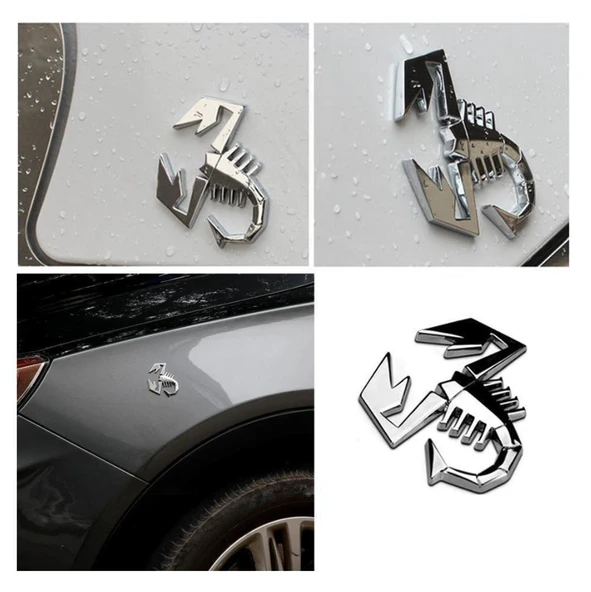 Abarth Amblem Akrep Logosu Abarth Logo Çamurluk Logo - Resim 3