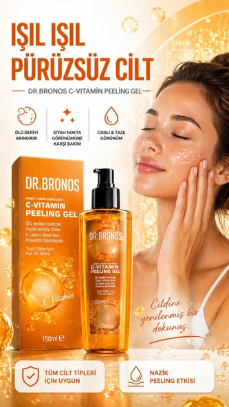 DR.BRONOS C Vitamin Peeling Jel 150 ml - Resim 3