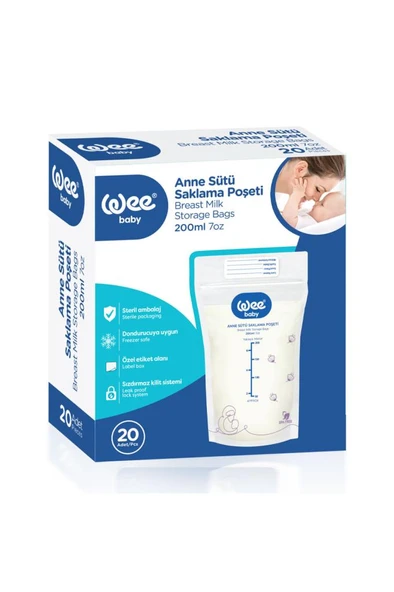 Wee Baby 20'li Anne Sütü Saklama Poşeti ürün görseli 1