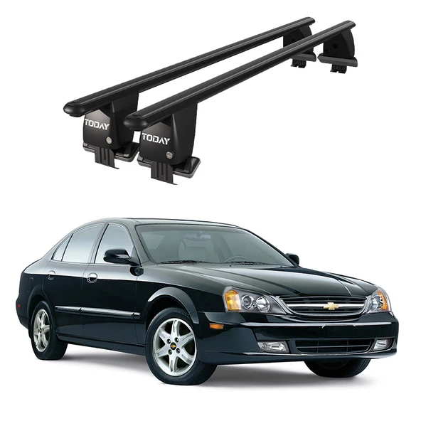 Royal Chevrolet Epica (2005-2011) Uyumlu Siyah Kilitli Ara Atkı Port Bagaj Tavan Barı ürün görseli 1