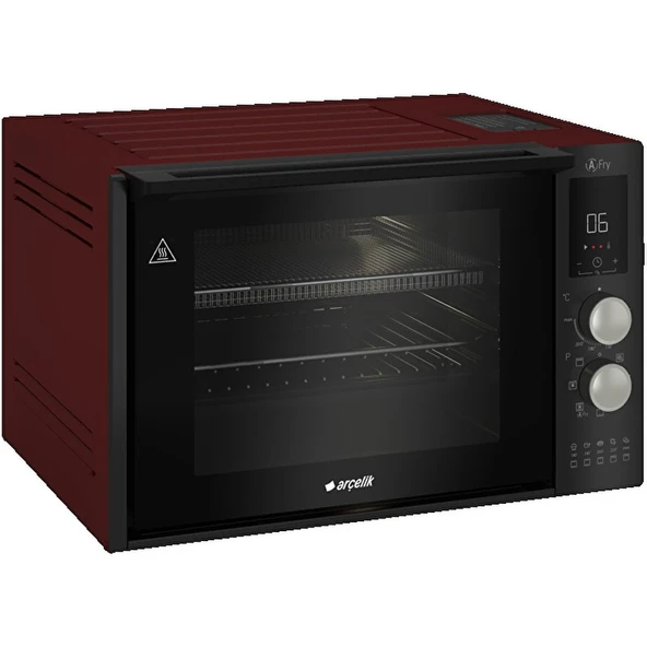 Arçelik Mf 30 Qbk Af Mini Fırın 25 L Kapasite ile Bordo Renkli 7 Fonksiyonlu Elektrikli Fırın ürün görseli 1