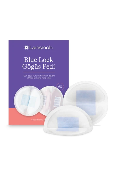 Lansinoh Blue Lock 60'lı Göğüs Pedi ürün görseli 1