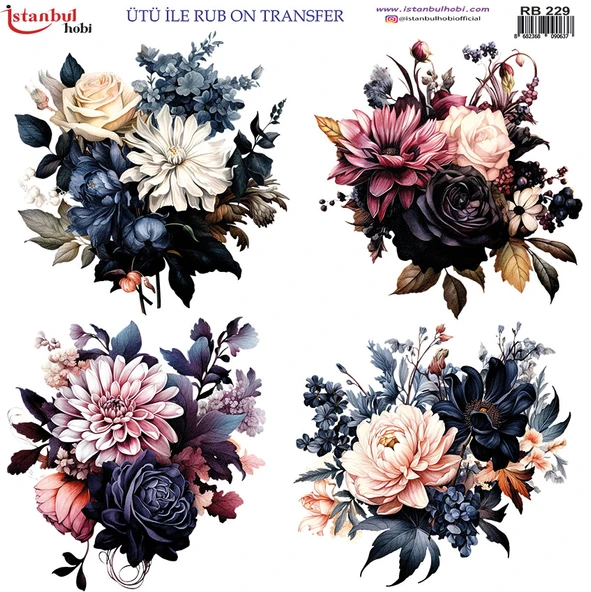 Ütü ile Rub On Transfer Kağıdı 30x30cm RB-229 ürün görseli 1