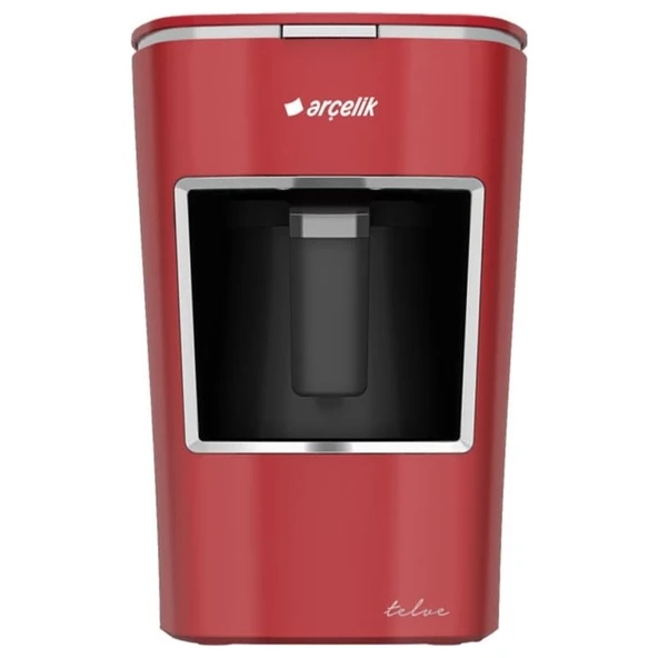 Arçelik K 3300 Kırmızı Türk Kahve Makinesi 3 Fincan Kapasite Kırmızı Tasarım Otomatik Kapanma ürün görseli 1