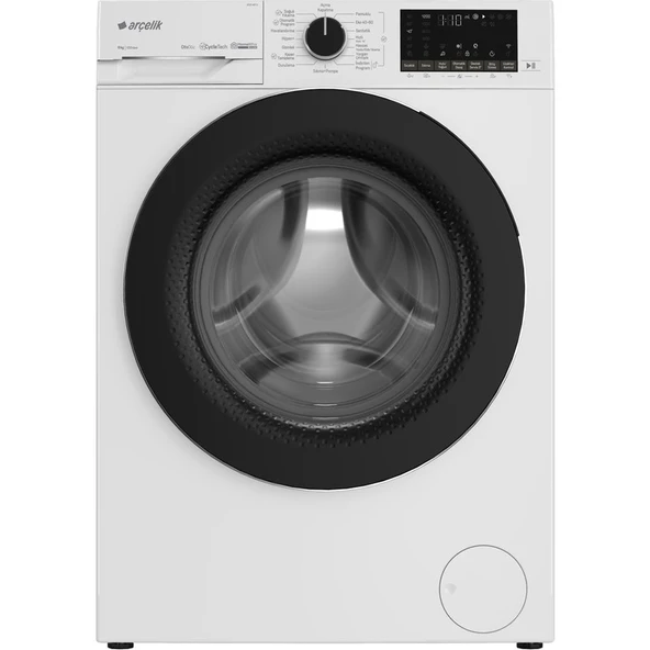 Arçelik 9120 Mp O 9 kg 1200 Devirli Beyaz Çamaşır Makinesi Enerji Sınıfı A Yıkama Kapasitesi ürün görseli 1