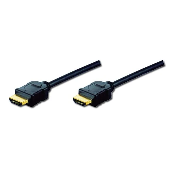 Digitus HDMI Kablo Altın Uçlu Siyah (1m) 4K ürün görseli 1