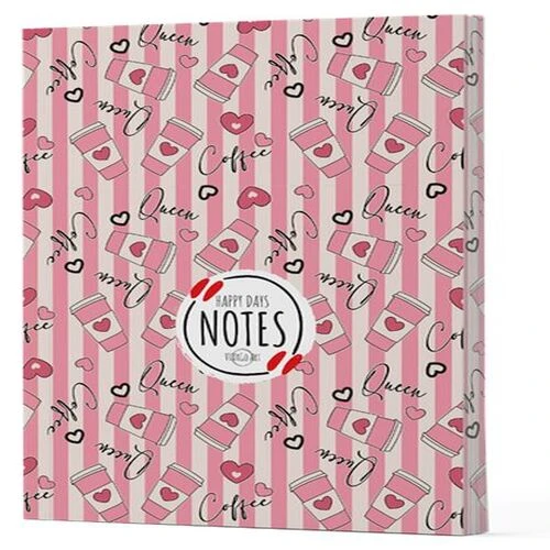 Kahve 8 - Yan Boyamalı Çizgili Defter ürün görseli 1