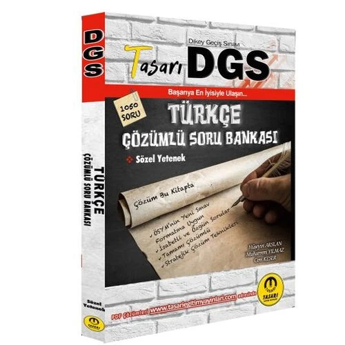 Tasarı DGS Türkçe Çözümlü Soru Bankası ürün görseli 1