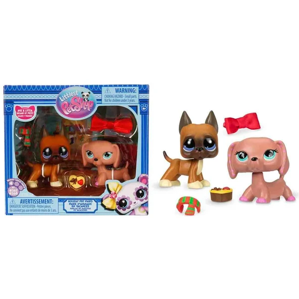 Littlest Pet Shop LPS Minişler 2’li Figür Seti - Shorthair Kedi, Danua ve Dachshund Serisi ürün görseli 1