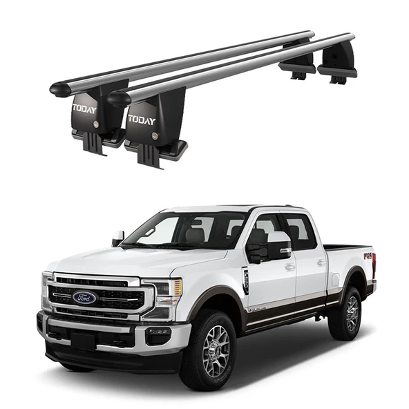 Royal Ford F250 (2015-2020) Uyumlu Gri Kilitli Ara Atkı Port Bagaj Tavan Barı ürün görseli 1