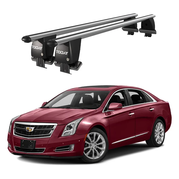 Royal Cadillac XTS (2012-2019) Uyumlu Gri Kilitli Ara Atkı Port Bagaj Tavan Barı ürün görseli 1