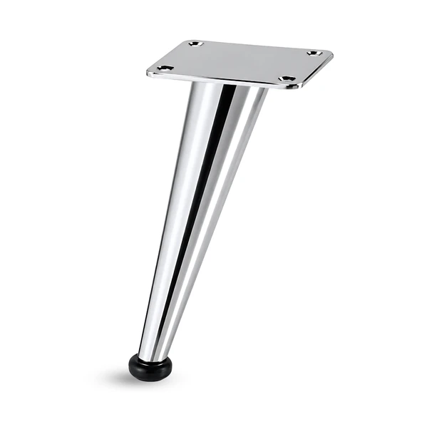 Omaks (1 Adet) 15 cm Metal Krom Dereceli Mobilya Sehpa Kanepe Ayağı Montaj Vidaları Dahil Ayak ürün görseli 1