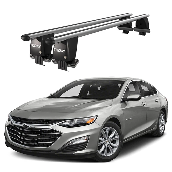 Royal Chevrolet Malibu (2016 ve Sonrası) Uyumlu Gri Kilitli Ara Atkı Port Bagaj Tavan Barı ürün görseli 1