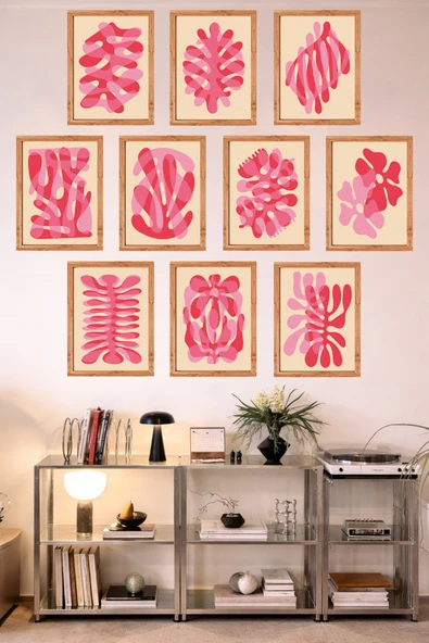 UNT 10'lu Çerçeve Görünümlü Mutfak | Modern | Retro Duvar Posteri Tablo Seti– 15x20 cm MDF UV Baskı Çok Renkli 15 x 20 ürün görseli 1
