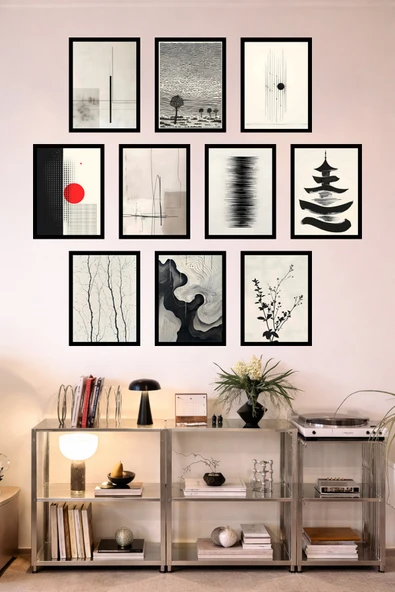 UNT 10'lu Çerçeve Görünümlü Mutfak | Modern | Retro Duvar Posteri Tablo Seti– 15x20 cm MDF UV Baskı Çok Renkli 15 x 20 ürün görseli 1