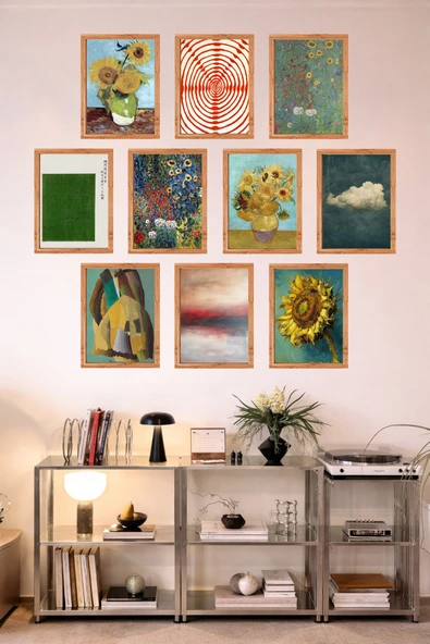 UNT 10'lu Çerçeve Görünümlü Mutfak | Modern | Retro Duvar Posteri Tablo Seti– 15x20 cm MDF UV Baskı Çok Renkli 15 x 20 ürün görseli 1