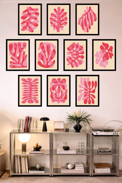 UNT 10'lu Çerçeve Görünümlü Mutfak | Modern | Retro Duvar Posteri Tablo Seti– 15x20 cm MDF UV Baskı Çok Renkli 15 x 20 ürün görseli 1