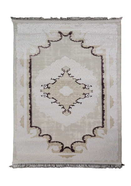Nostalji Seri Klasik Motifli Altı Kaymaz Makine Dokuma Halı | 13455 80 X 150 ürün görseli 1