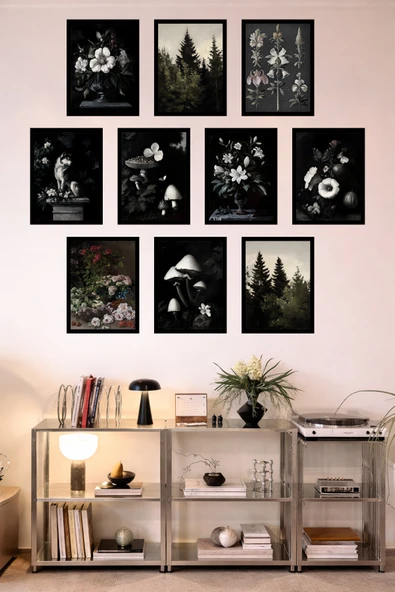 UNT 10'lu Çerçeve Görünümlü Mutfak | Modern | Retro Duvar Posteri Tablo Seti– 15x20 cm MDF UV Baskı Çok Renkli 15 x 20 ürün görseli 1