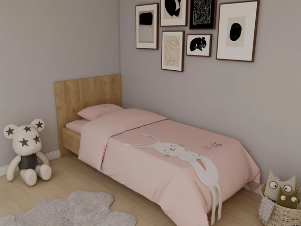 Letto Tek Kişilik Karyola Lefkasmeşe Renk ürün görseli 1