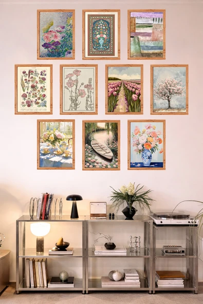 UNT 10'lu Çerçeve Görünümlü Mutfak | Modern | Retro Duvar Posteri Tablo Seti– 15x20 cm MDF UV Baskı Çok Renkli 15 x 20 ürün görseli 1