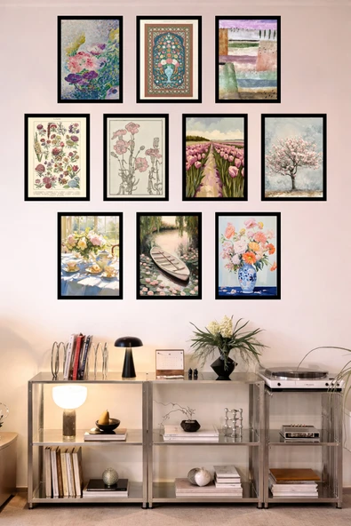 UNT 10'lu Çerçeve Görünümlü Mutfak | Modern | Retro Duvar Posteri Tablo Seti– 15x20 cm MDF UV Baskı Çok Renkli 15 x 20 ürün görseli 1
