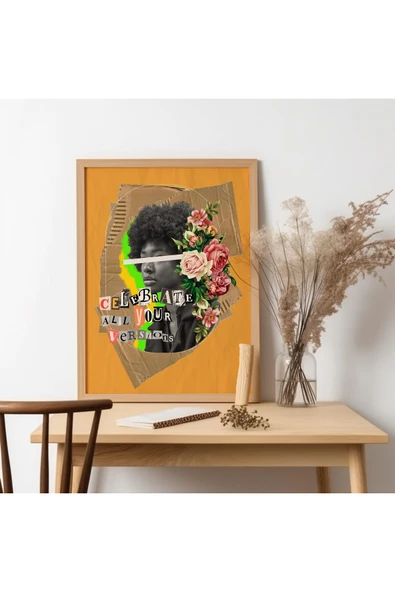 UNT Ahşap Çerçeveli Modern Art Tablo Çok Renkli 30 x 40 ürün görseli 1