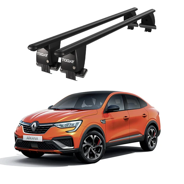 Royal Renault Arkana (2020 ve Sonrası) Uyumlu Siyah Kilitli Ara Atkı Port Bagaj Tavan Barı ürün görseli 1
