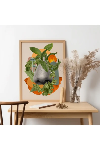 UNT Ahşap Çerçeveli Modern Art Tablo Çok Renkli 30 x 40 ürün görseli 1