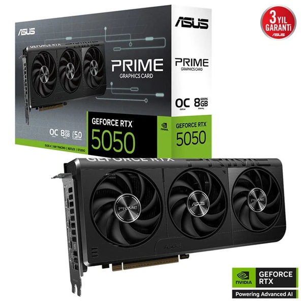Asus GeForce RTX 5050 8GB Prime OC GD6 128Bit ürün görseli 1