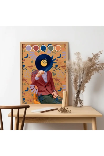 UNT Ahşap Çerçeveli Modern Art Tablo Çok Renkli 30 x 40 ürün görseli 1