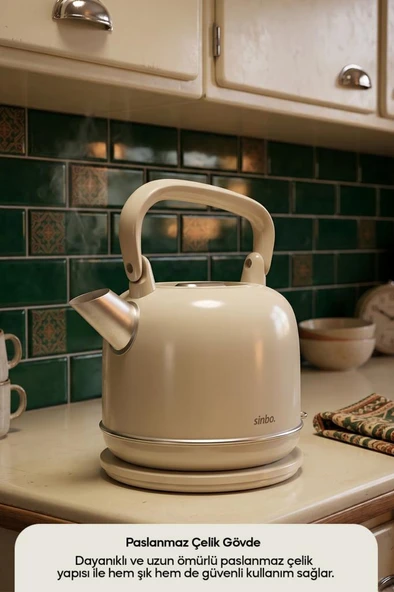 Sinbo SK-8035 Bej 1800 W 2.2 lt Kettle - Resim 5