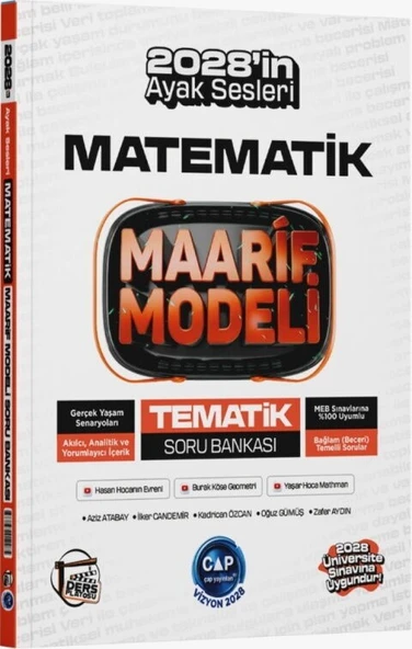 Üniversiteye Hazırlık Matematik Ders Platosu Maarif Modeli Tematik Soru Bankası Çap Yayınları ürün görseli 1