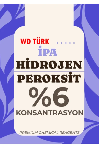 WD Türk WD Türk Hidrojen Peroksit %6 Oksijenli Su Perhidrol 3 lt ürün görseli 1