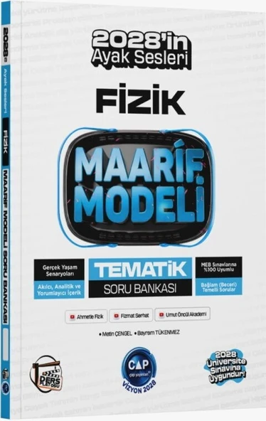 Üniversiteye Hazırlık Fizik Ders Platosu Maarif Modeli Tematik Soru Bankası Çap Yayınları ürün görseli 1