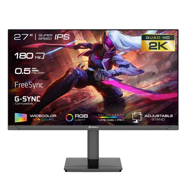 GameBooster GB-2719FQHD 180Hz 0.5Ms HDMI 27" Oyuncu Monitör ürün görseli 1