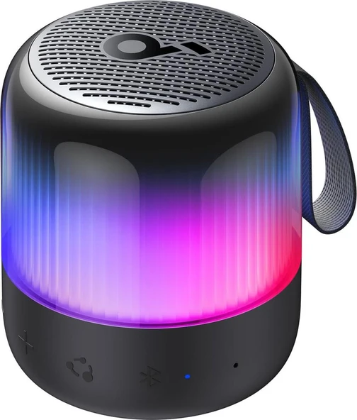 ANKER Soundcore Glow Mini Taşınabilir Hoparlör - 360° Ses Bluetooth Hoparlör - Işık Gösterisi - 12 Saat Pil - A3136 ürün görseli 1