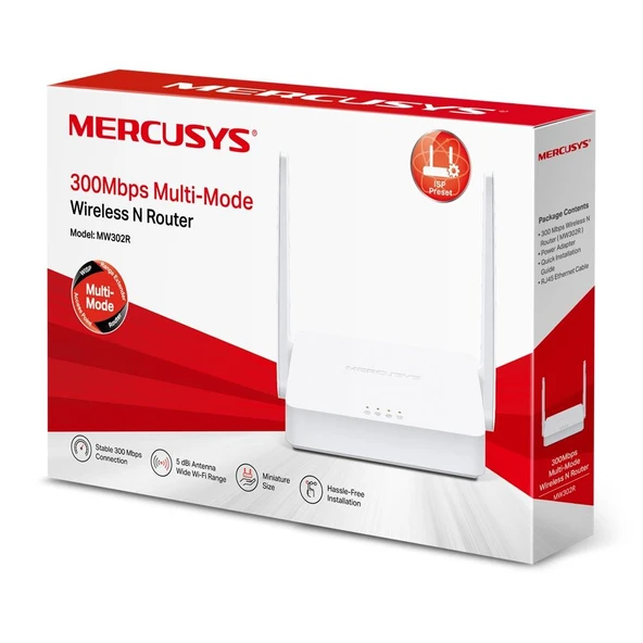 TP-LINK MERCUSYS MW302R 300MBPS WIFI N ROUTER ürün görseli 1