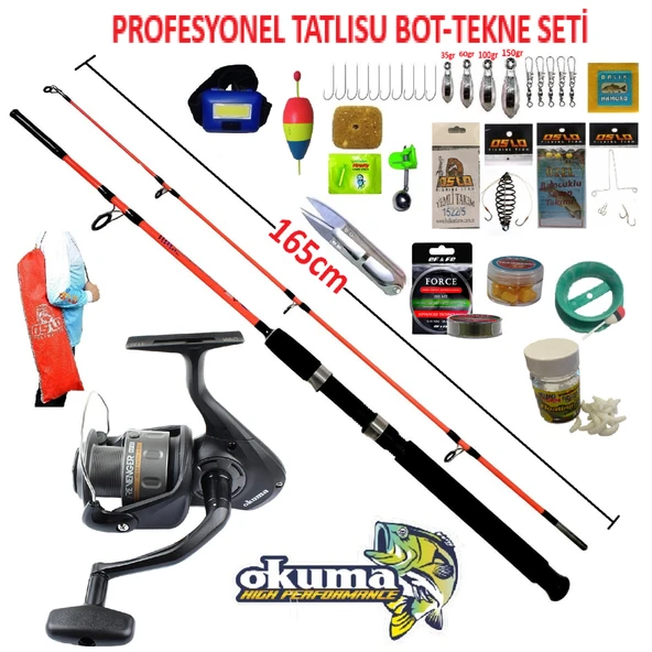 Okuma Rv-65 Revenger Kendo 165cm 100-250gr Profesyonel Tatlı Su Tekne ve Bot Olta Takımı Seti ürün görseli 1