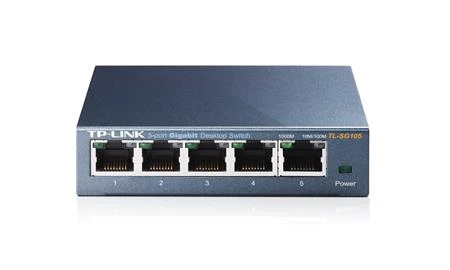 TP-LINK TL-SG105 5 PORT GIGABIT METAL KASA SWITCH ürün görseli 1