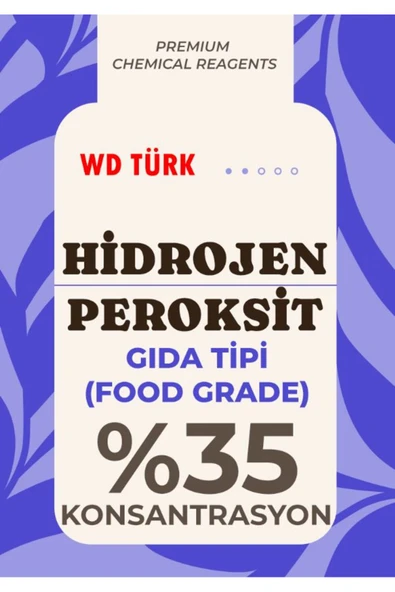 WD Türk WD Türk Gıda Tipi Hidrojen Peroksit %35 5 lt ürün görseli 1