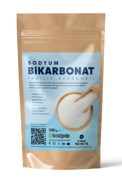 BereketGarden BereketGarden Sodyum Bikarbonat 1 Kg - Ingiliz Karbonatı (gıda Tipi) ürün görseli 1