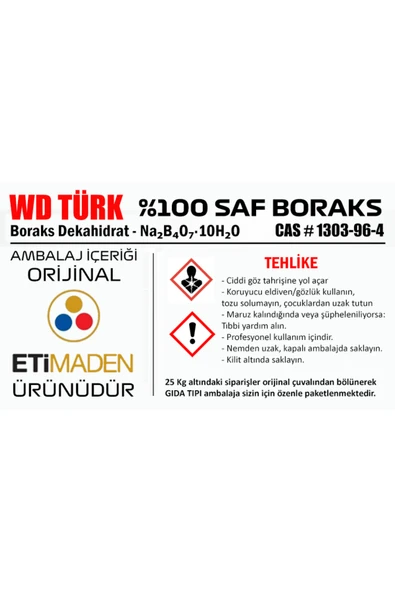 WD Türk WD Türk SAF BORAKS 5 kg ETİ MADEN DOĞAL DETERJAN ürün görseli 1