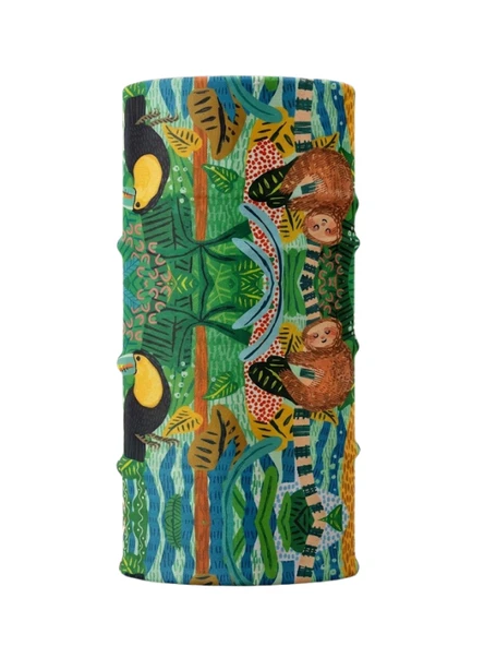 Tropikal Desenli Unisex Buff (Baf) – Doğa Temalı Renkli Boyunluk ürün görseli 1