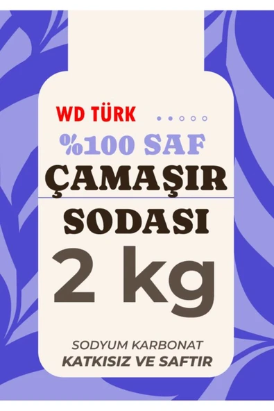 WD Türk WD Türk Çamaşır Sodası Sodyum Karbonat 2 kg Deterjan Karkısı Kireç Önleyici ürün görseli 1