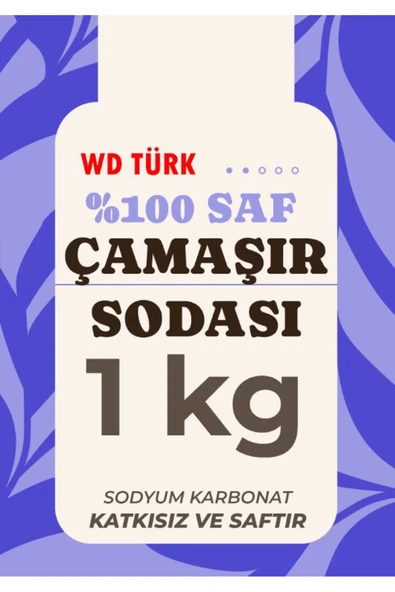 WD Türk WD Türk Çamaşır Sodası Sodyum Karbonat 1 kg Deterjan Karkısı Kireç Önleyici ürün görseli 1